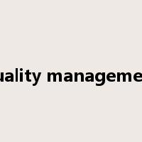 quality management是什么意思