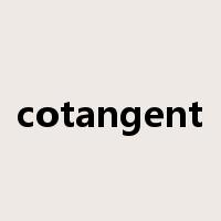 cotangent是什么意思