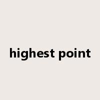 highest point是什么意思