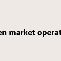 open market operation是什么意思
