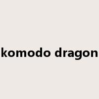 komodo dragon是什么意思