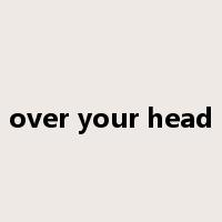 over your head是什么意思
