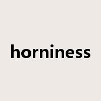 horniness是什么意思