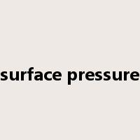 surface pressure是什么意思
