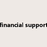financial support是什么意思