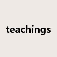 teachings是什么意思