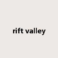 rift valley是什么意思