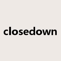 closedown是什么意思