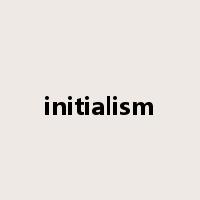 initialism是什么意思