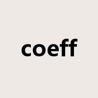 coeff是什么意思