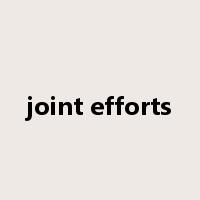 joint efforts是什么意思