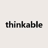 thinkable是什么意思