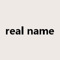 real name是什么意思