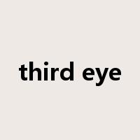 third eye是什么意思