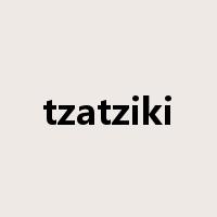 tzatziki是什么意思