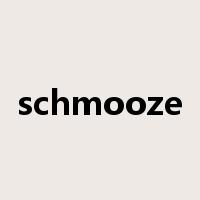 schmooze是什么意思