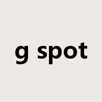 g spot是什么意思