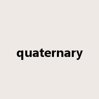 quaternary是什么意思