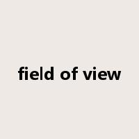 field of view是什么意思