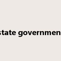 state government是什么意思