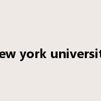 new york university是什么意思