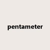 pentameter是什么意思