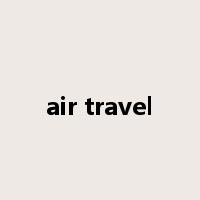 air travel是什么意思