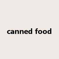 canned food是什么意思
