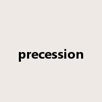 precession是什么意思