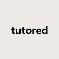 tutored是什么意思