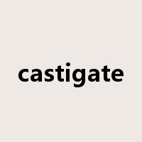 castigate是什么意思