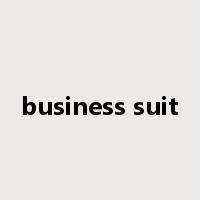 business suit是什么意思