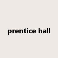 prentice hall是什么意思