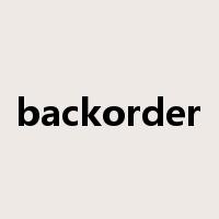 backorder是什么意思