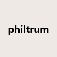 philtrum是什么意思