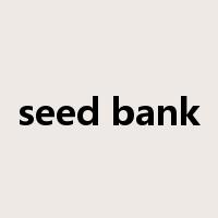 seed bank是什么意思