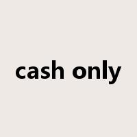 cash only是什么意思