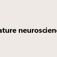 nature neuroscience是什么意思