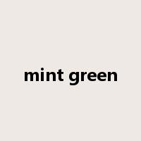 mint green是什么意思