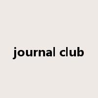 journal club是什么意思