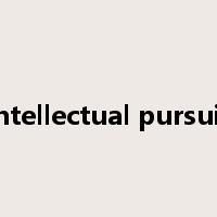 intellectual pursuit是什么意思