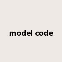 model code是什么意思