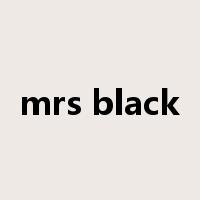 mrs black是什么意思