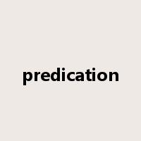 predication是什么意思