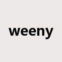 weeny是什么意思