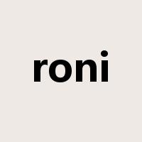 roni是什么意思