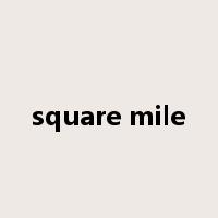 square mile是什么意思