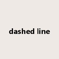 dashed line是什么意思