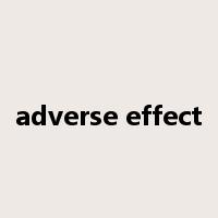 adverse effect是什么意思