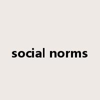 social norms是什么意思